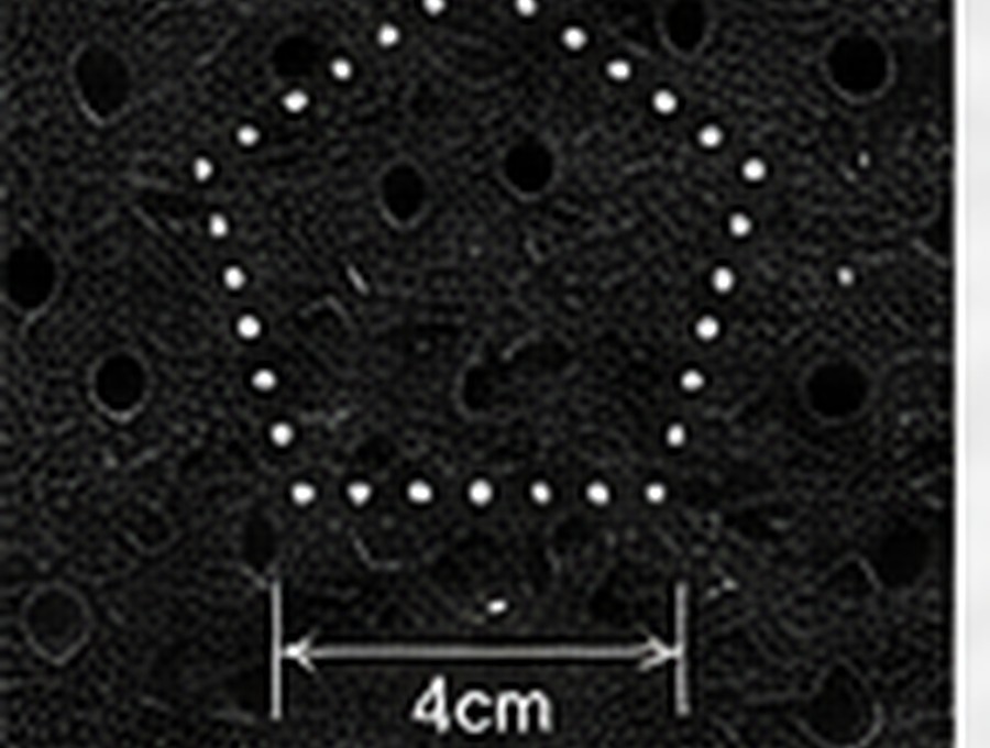 Closeup of SHREAD jersey laser perforation pattern